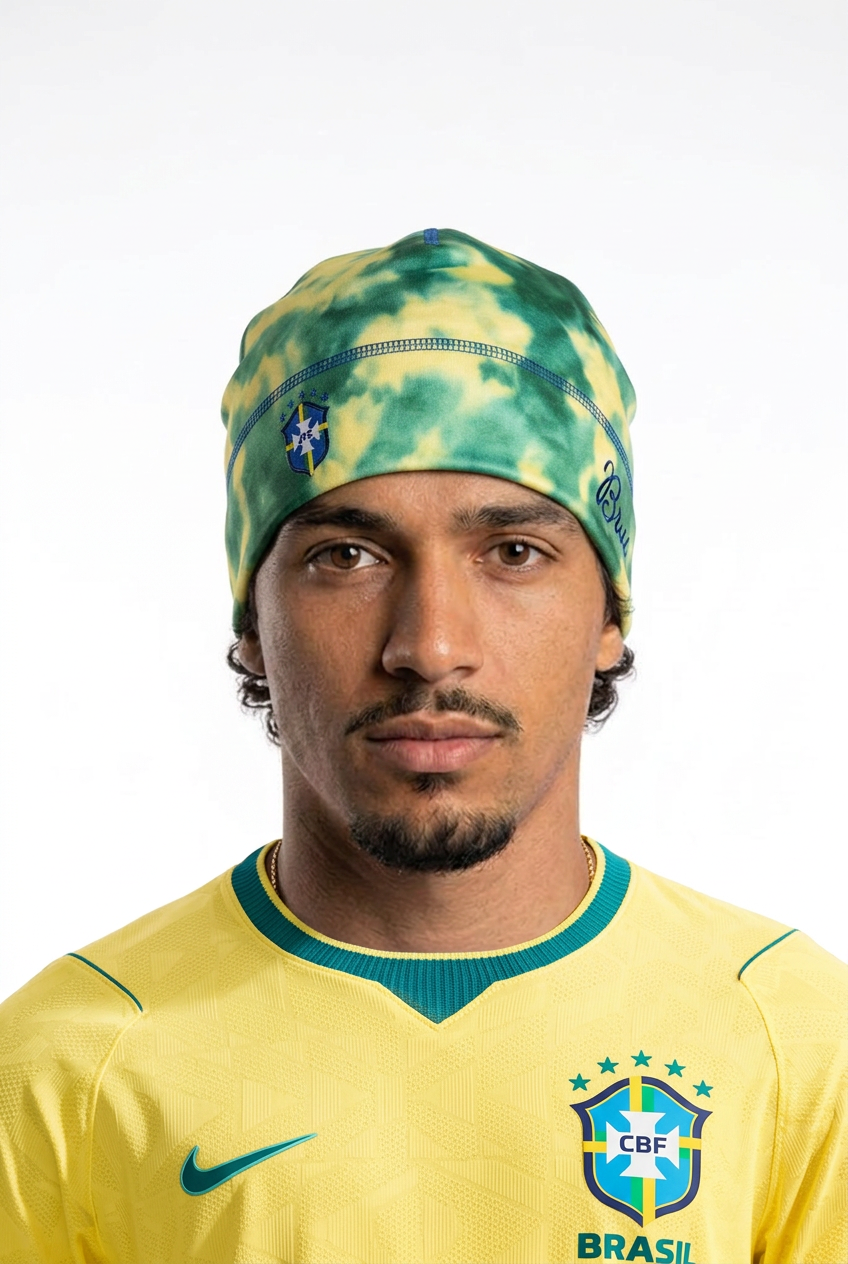 Brazil World Cup Skull Cap