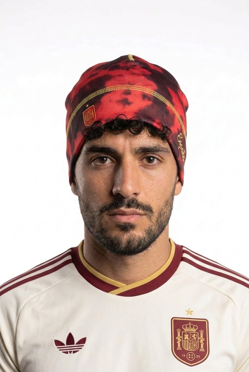 Spain World Cup Skull Cap